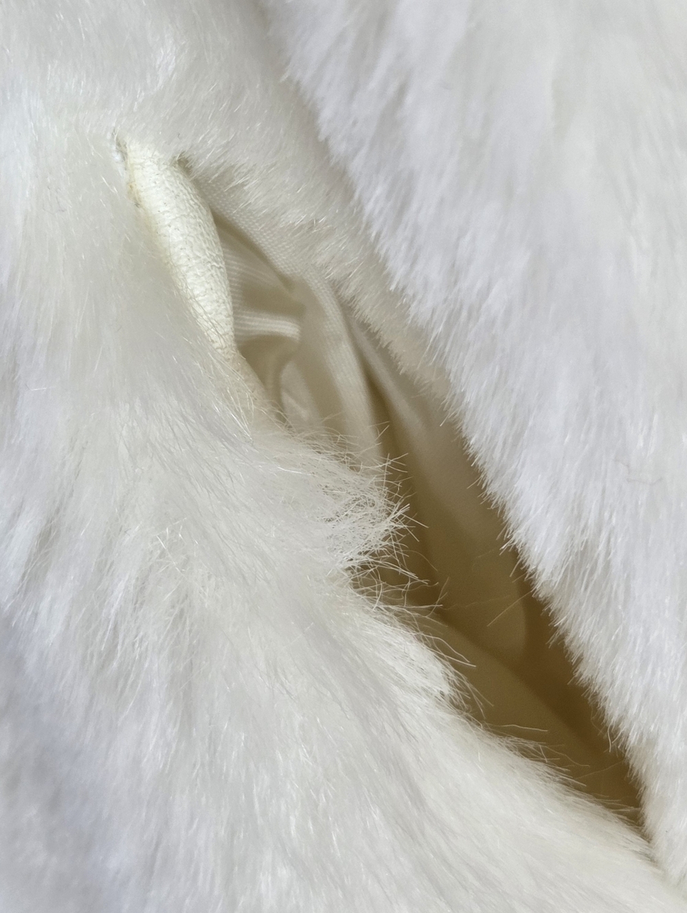 Vtg Donnybrook Faux Fur Coat Ivory Plush Luxurious Soft MADE IN USA 8 Stroller - Picture 11 of 16